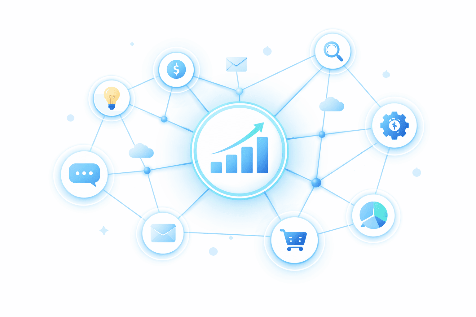 Muévete dentro del ecosistema con información útil, no dispersa.